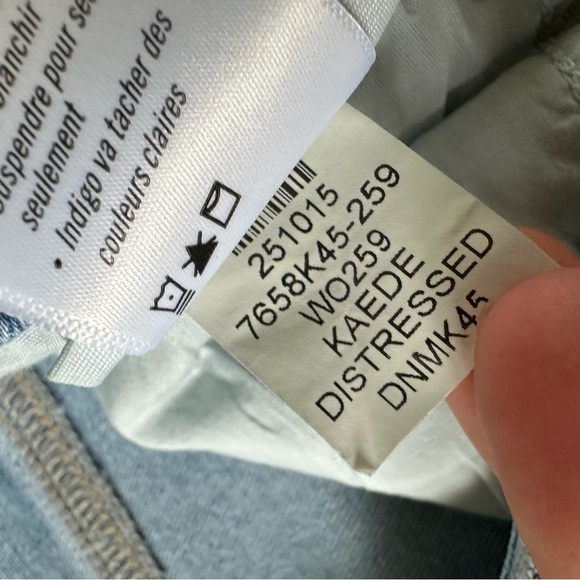 New Paige Rory Crop Flare Kaede Distressed Jeans Sz 28 - Picture 7 of 10